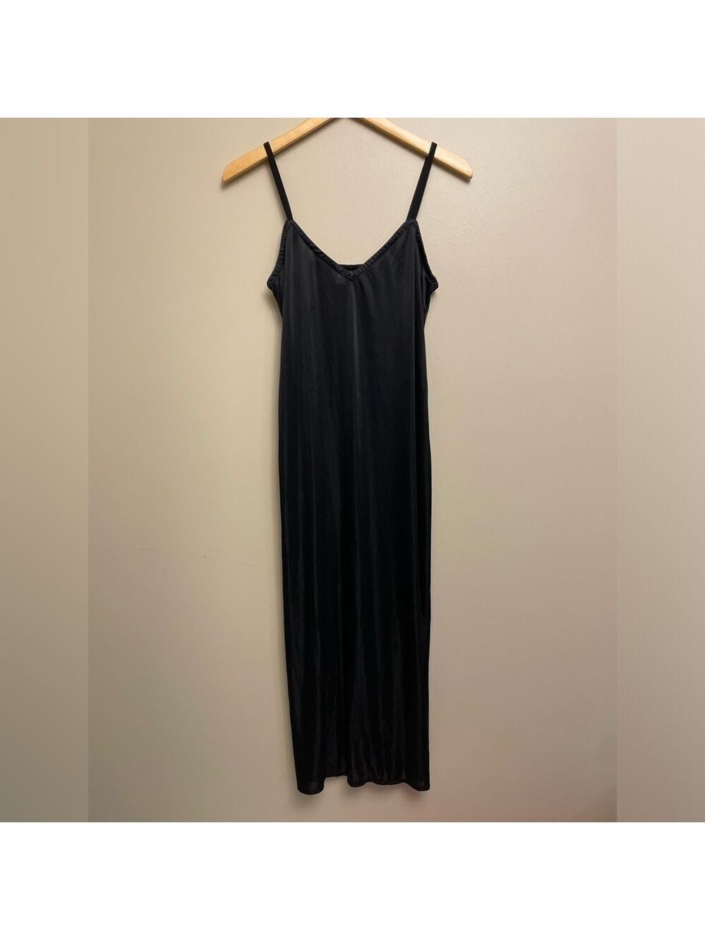 Johnny Was Collection Black Slip Dress Size Small Semi Sheer